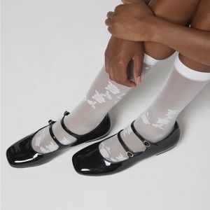 Urban Outfitters Strappy Patent Leather Ballet Flats